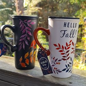 Shefield Home Ceramic Fall Mugs NWTs